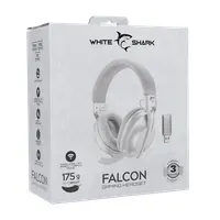 White Shark WS WGH-2441W Falcon-W 40 mm hangszóró 30 ohm 20-20000 Hz 121 dB Bluetooth PC MAC kompatibilis hangerőszabályzó vezetékes és vezeték nélküli #9