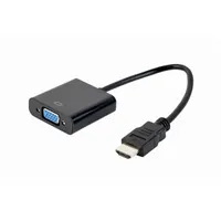 GEMBIRD A-HDMI-VGA-04 HDMI 1.4 VGA adapter fekete 15 cm #2