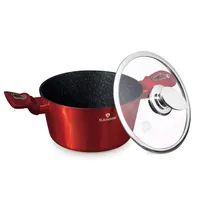 Blaumann BL-3985 burgundi kollekció 2,5 l 20 cm indukciós tapadásmentes lábas fedővel #4