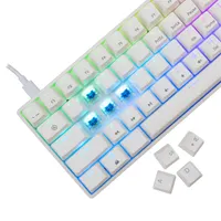 White Shark WS GK-004223W/BL-HU Shinobi-2 kompakt 61 62 magyar kiosztás mechanikus kék RGB USB-C 1,8 m #3