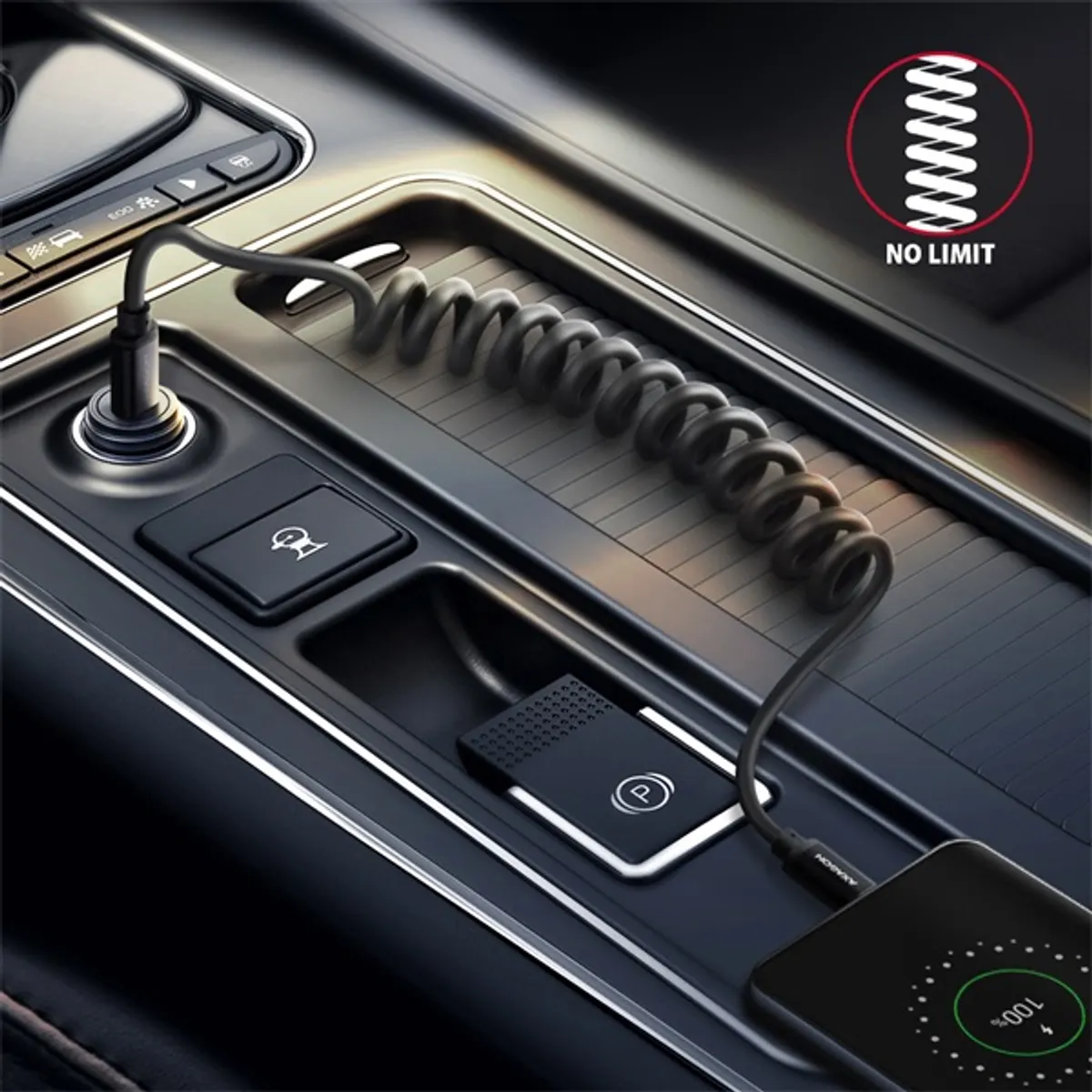 Axagon BUCM-CM20TB Twister USB-C adat- és töltőkábel 110 cm fekete #4