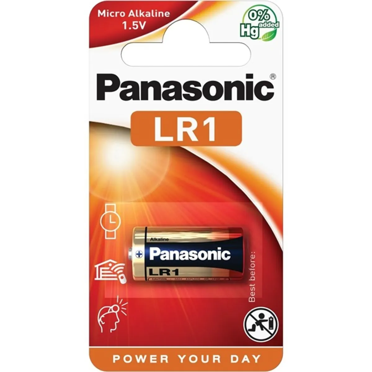 Panasonic LR1-1BP-PAN LR1-elem 1,5V alkáli 1db #1