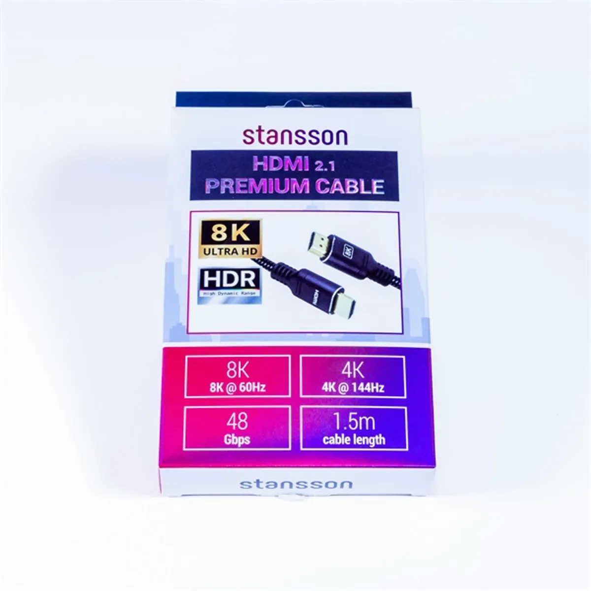 STANSSON SIC-HDMI2.1-015-D HDMI kábel 150 cm fekete #3