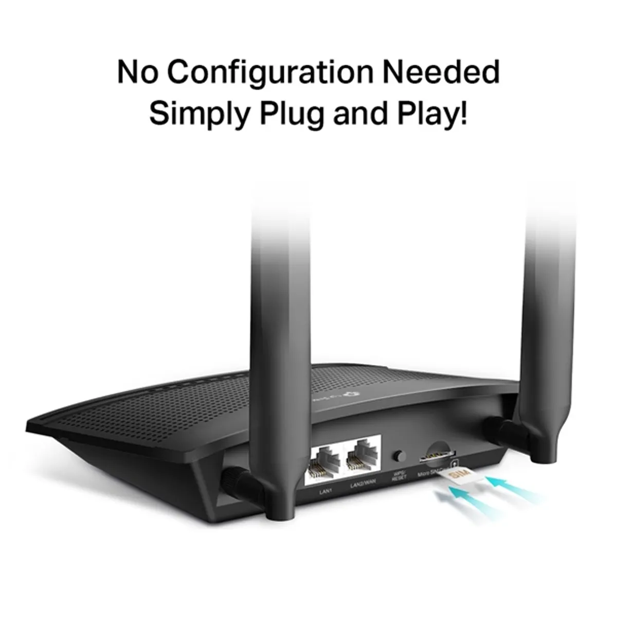 TP-LINK TL-MR100 4G LTE vezeték nélküli router 300Mbps SIM fogadás cserélhető antenna 1 WAN 1 LAN Vendég hozzáférés IPv6 WEP WPA2 #3