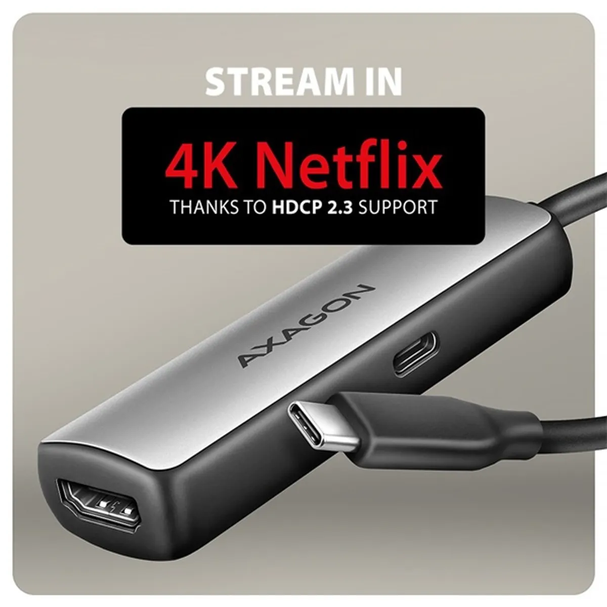 AXAGON RVC-HI8KPD USB-C HDMI 2.1 adapter 16 cm 8K60Hz PD 100W #6