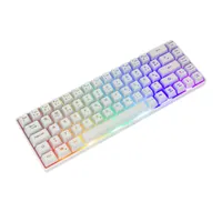 White Shark WS GK-2201W-HU Ronin 68 gombos kompakt magyar kiosztás Rainbow LED membrán kapcsoló USB 2.0 1.5 m kábel fehér #2