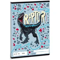 ARS UNA 53610874 Raptor A5 32 lap sima füzet mintás karton fedél fényes fólia