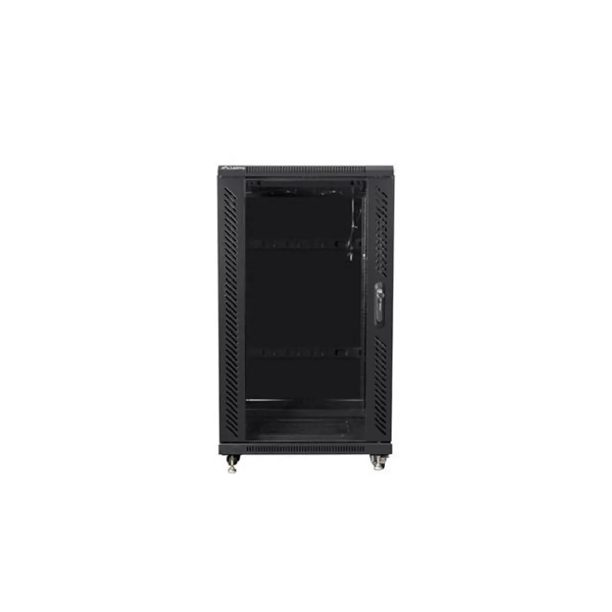 LANBERG FF01-6622-12B 19" 22U szabadon álló fekete rack szekrény 600x600 mm #2