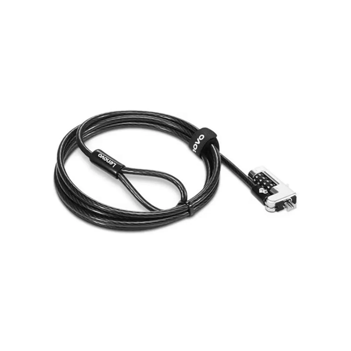 Lenovo 4XE1F30277 NanoSaver kombinációs kábelzár Fekete 180 cm Számzáras #1