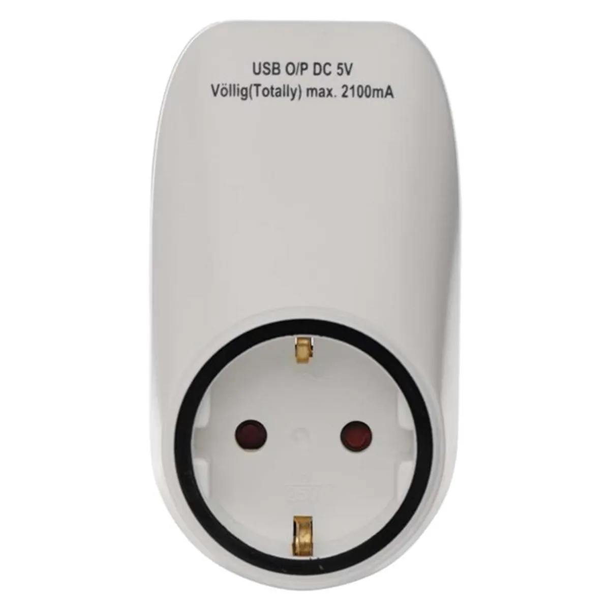EMOS P0072 aljzat 2x usb schuko fehér #1