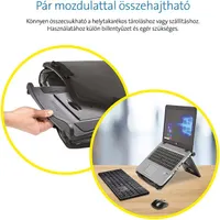 Kensington 60112 SmartFit Easy Riser Fekete Magasság állítható Dőlésszög 50° #6