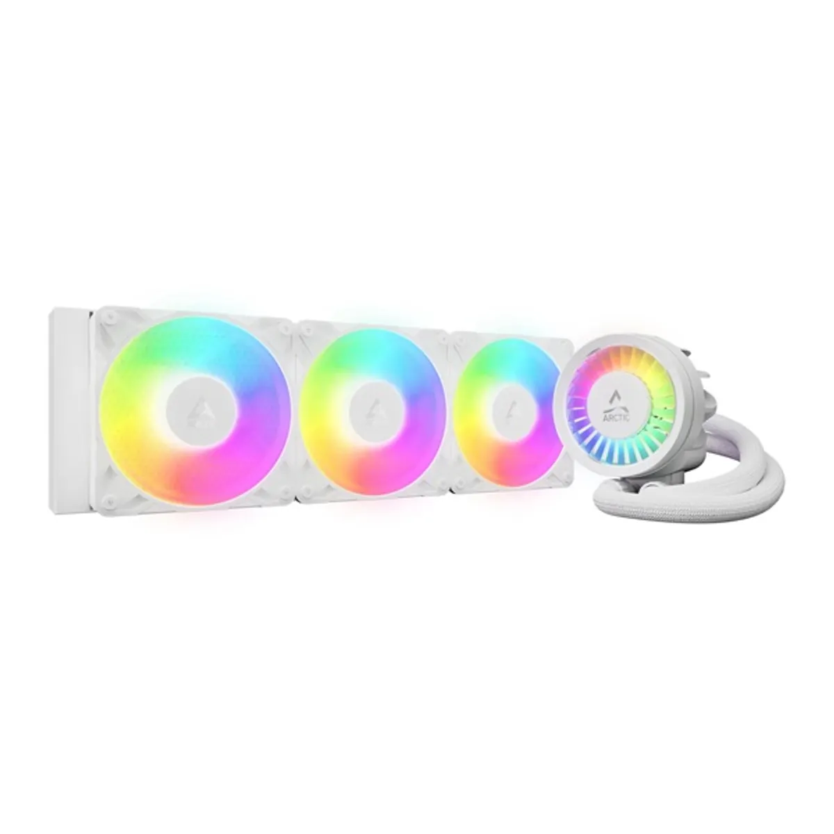 ARCTIC ACFRE00189A Liquid Freezer III Pro 420 A-RGB fehér 3x140mm PWM 12V 450mm cső AM4 AM5 LGA1700 LGA1851 #1