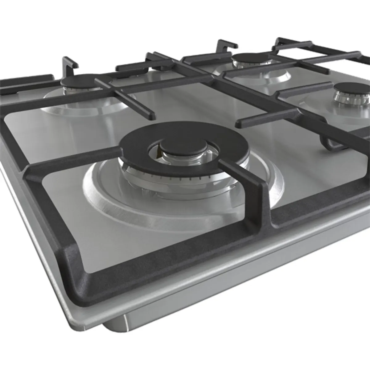 Gorenje 737658 GW641EX inox beépíthető gázfőzőlap 4 zónás wok égő egykezes gyújtás #5