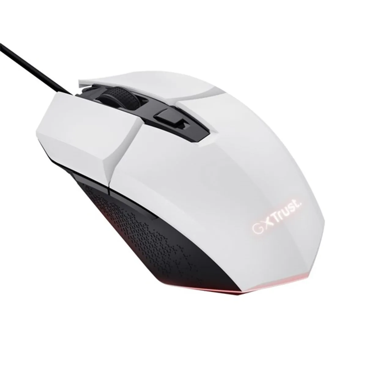 Trust 25066 GXT109W Felox fehér dpi 200-6400 6 gomb programozható rgb usb 2.0 vezetékes 150 cm #3