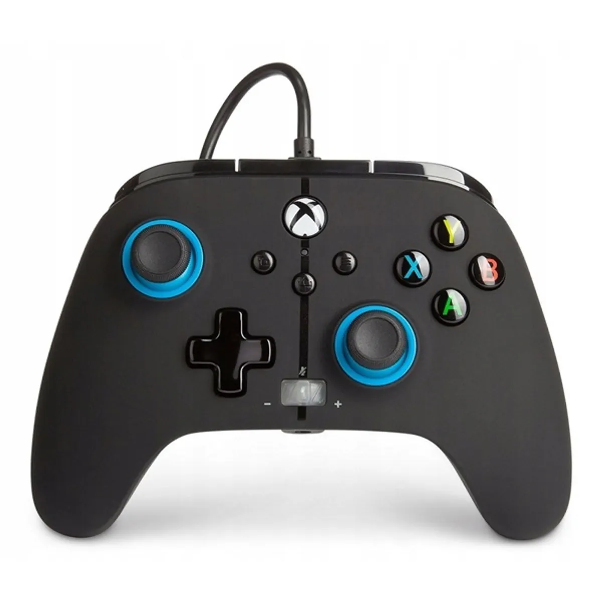 PowerA 1518817-01 Enhanced wired kontroller Xbox Series X és S PC Xbox One, 3 m, fekete-kék, 19 gomb, rezgő #1
