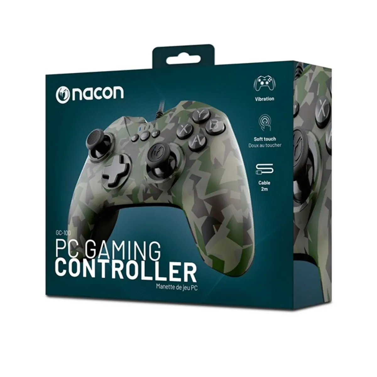 NACON 2809119 GC-100 Forest Camo kontroller 12 gombos 200 cm vezetékes PC kompatibilis #2