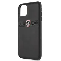 Ferrari FEOBAHCN65BK Off Track Hátlap Bőr Fekete iPhone 11 Pro Max 6,5" #2