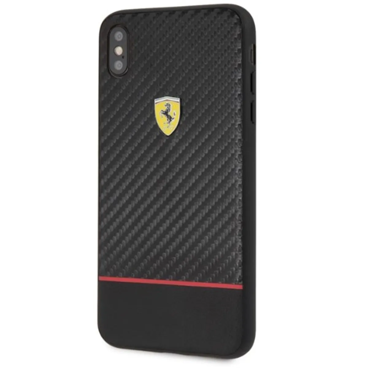 FERRARI FESBOHCI65BK On-Ttrack Racing tok fekete sárga-piros 6,5" iPhone XS Max Apple nyomott mintás matt #1