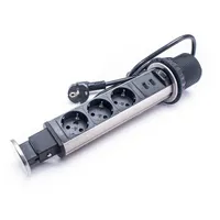 Too PPS-306-3BR beépíthető elosztó 3x schuko 2x usb-a 1,8 m ip20 #4
