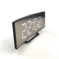 TOO DC-400-LM Digitális óra LED kijelző 12-24 órás formátum hőmérséklet °C-°F ébresztő és szundi éjszakai mód fekete 17,6 x 6,1 x 8,4 cm 3xAAA
