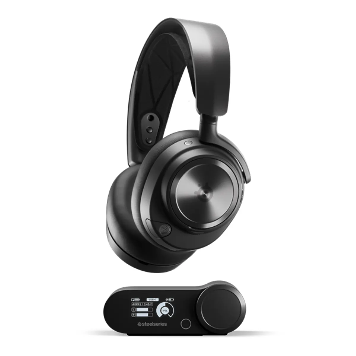 SteelSeries 61520 Arctis Nova Pro Wireless aktív zajszűrés kettős vezeték nélküli Bluetooth és 2,4 GHz USB-C 44 óra 12 m #1