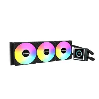 RAIDMAX LM360BK ARGB processzorhűtő LCD 360 mm radiátor 3 db 120 mm ventilátor 2800 RPM pumpa 450 mm cső