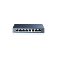 Tp-Link TL-SG108 8 portos gigabit kapcsoló QoS van, Folyamatszabályozás van, Jumbo frame 16000, Auto MDI-MDI-X van