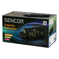 SENCOR 35039419 SRC 330 GN zöld digitális ébresztőóra projektor #2