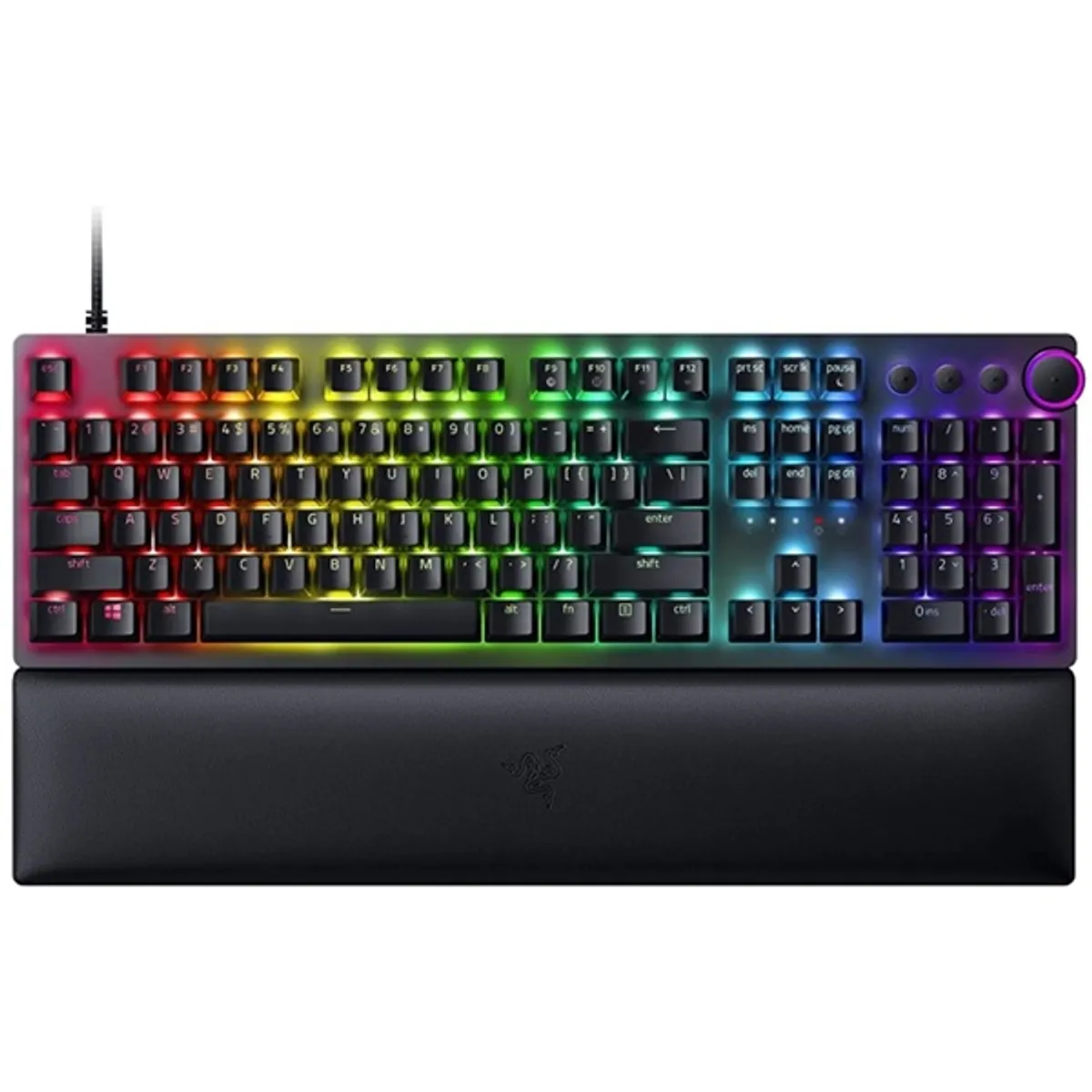 Razer RZ03-03930300-R3M1 Huntsman V2 purple optikai kapcsoló US kiosztás fekete USB #1