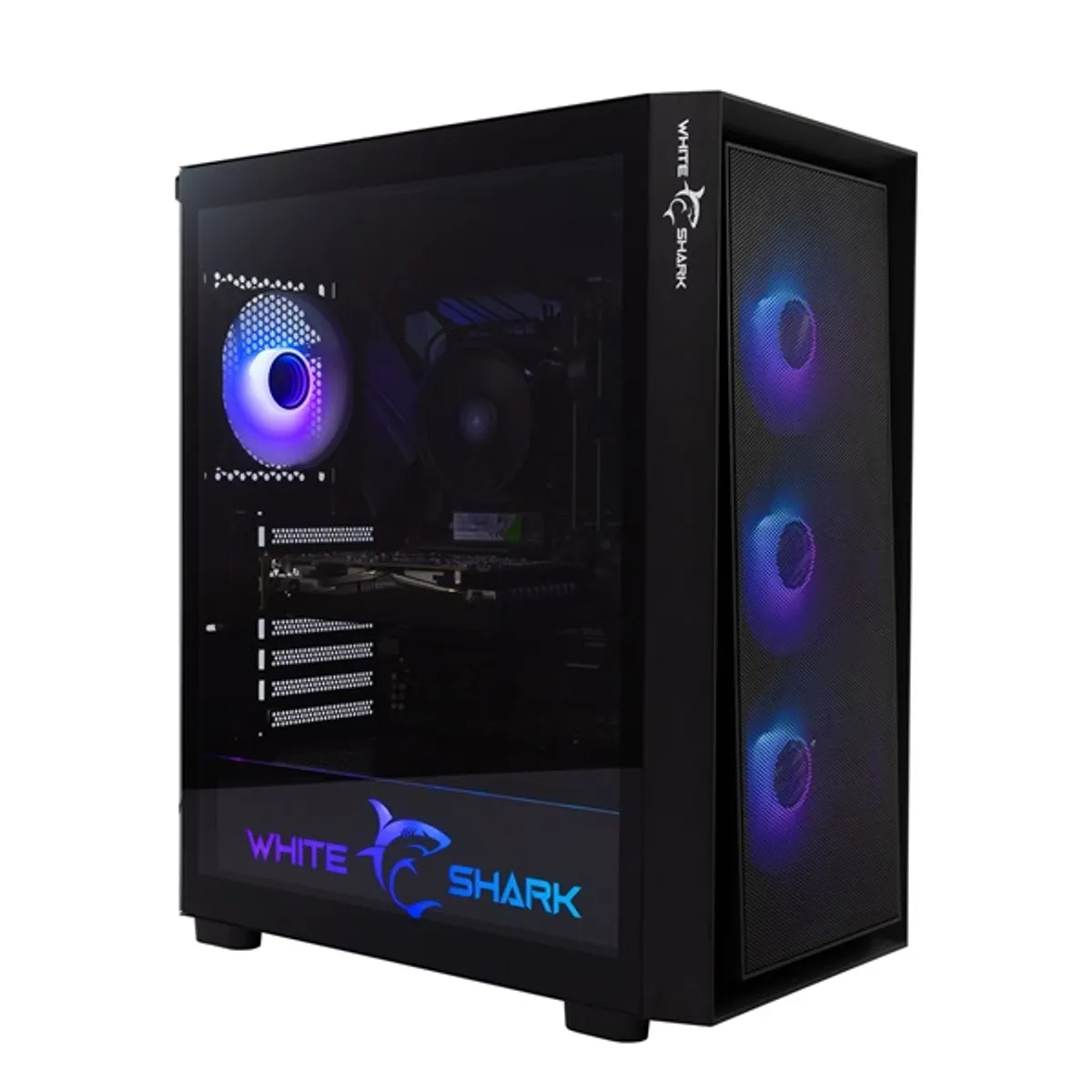 White Shark WS GCC-2401B Warhead E-ATX 215x485x400 mm, 4 db ventilátor, 2x3,5" belső hely, 2x2,5" belső hely, USB 3.0, fekete #1