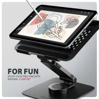 Axagon STND-LRB laptopállvány 360° forgatás, dupla zsanér, kihúzható kar, fekete, 10–17.3" készülékekhez #7