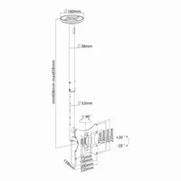 SBOX CPLB-28S CPLB-28S fekete 30 kg 20° 180° 23" 43" VESA 75x75 100x100 200x100 200x200 #2