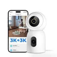 IMILAB CMSXJ111A C30 Dual 360° látószög, vezeték nélküli, PTZ, mikrofon, mozgásérzékelés, beépített IR LED, fehér