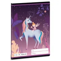 ARS UNA 53620453 Magic Forest A5 vonalas füzet mintás fényes fólia 32 lap 4-8 osztályos karton fedél