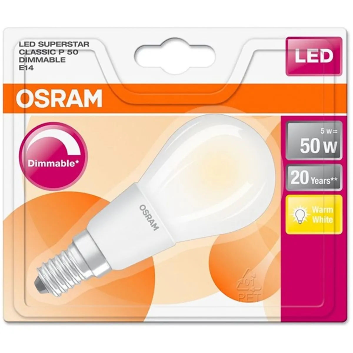 LEDVANCE 4058075808911 LED filament fényforrás E14 6W 806lm 2700K meleg fehér 300 fok szabályozható #2