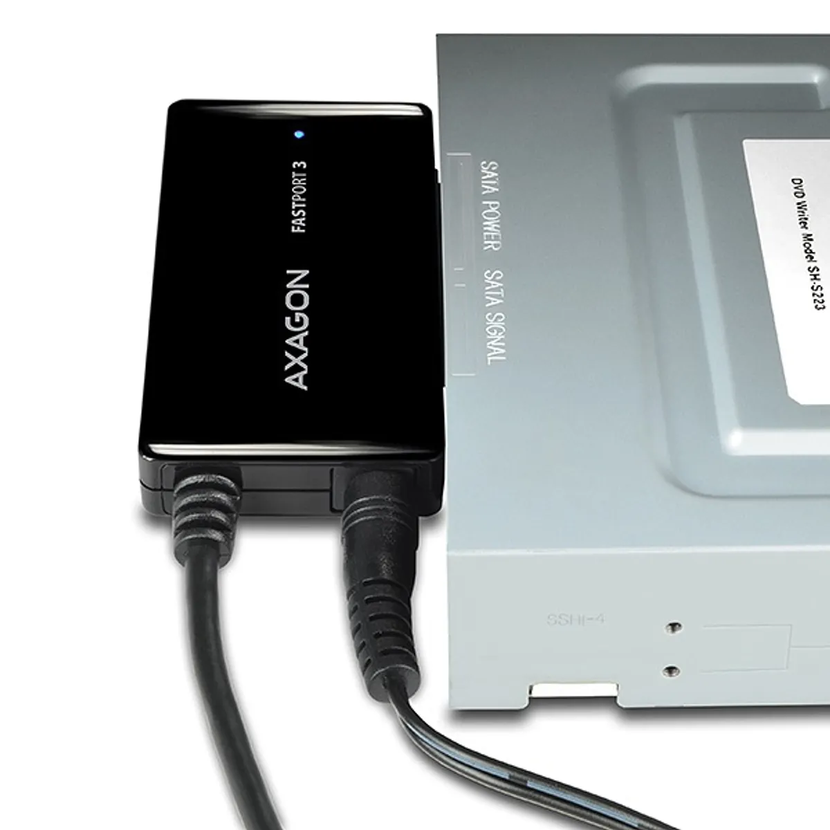 Axagon ADSA-FP3 FASTport3 Adapter USB 3.0 SATA 6G 2,5 3,5 5,25 HDD SSD ODD #3