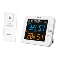 SENCOR 52000378 Időjárás állomás Fehér 130x112x27,5 mm LCD Vezeték nélküli ébresztőóra 2xAA