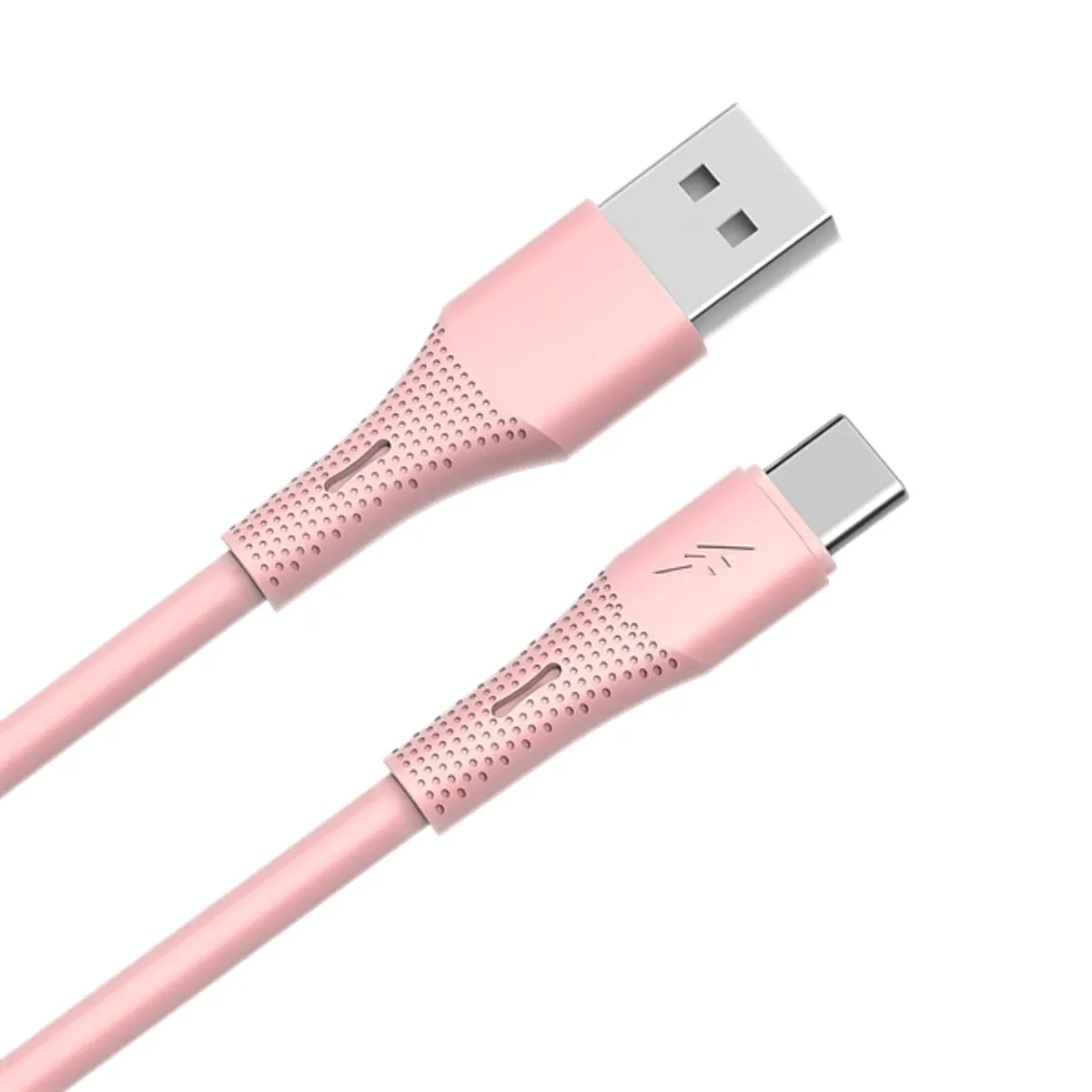 AVAX_CB3303 18W USB-A USB-C gyorstöltő szilikon kábel 1.5 m rózsaszín univerzális #1