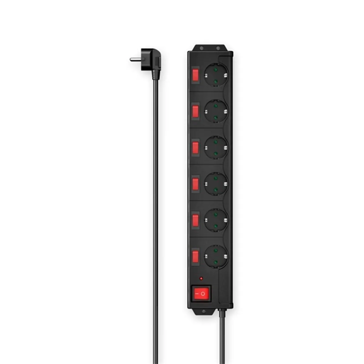 Hama 00223160 Elosztó kapcsolóval 6 aljzatos Schuko fekete 1,4 m #1
