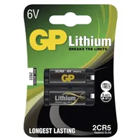 GP BATTERIES B1505 2CR5 6V fotó elem Lithium Kiszerelés 2