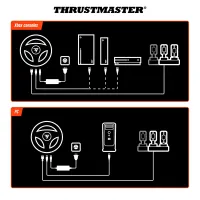 Thrustmaster 4460242 T598-X Fekete 180 cm, Force Feedback, 25 gomb, PC, Xbox Series, Xbox One #9