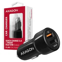 AXAGON PWC-QC5 QC3.0 és 2.4A fekete autós töltő 12-24V két USB port #6