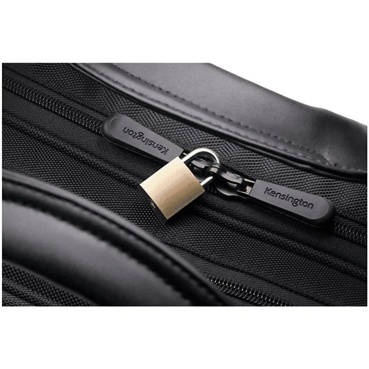 KENSINGTON K60386EU Contour 2.0 15.6" notebook táska Poliészter Fekete RFID zseb párnázott hordozófül zippzár ergonikus vízálló #4