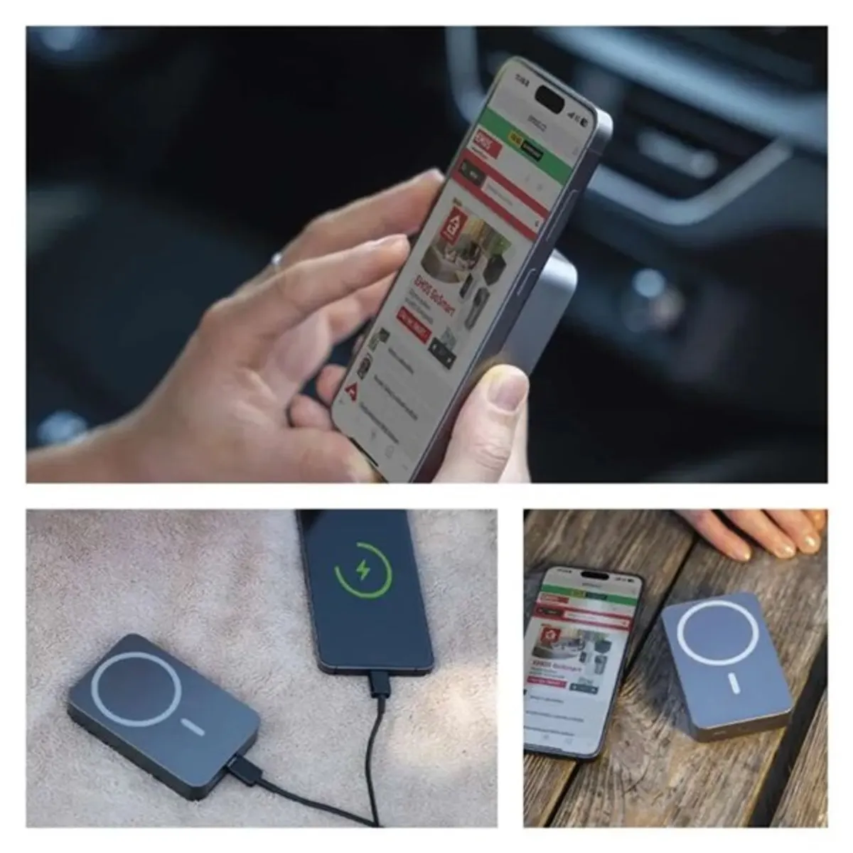 EMOS B0551GY Powerbank 10 000 mAh PD 20W USB-C szürke alumínium #6