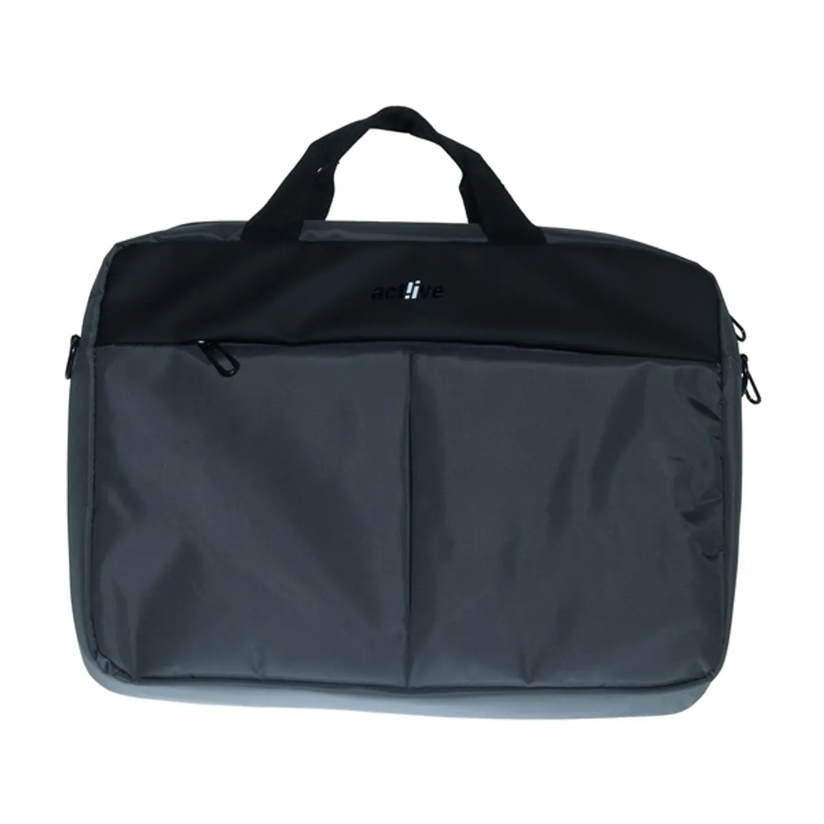 ACT!IVE LB-021-GY Notebook táska nylon szürke 15,6" elülső zseb hordozó fogantyúval univerzális #1