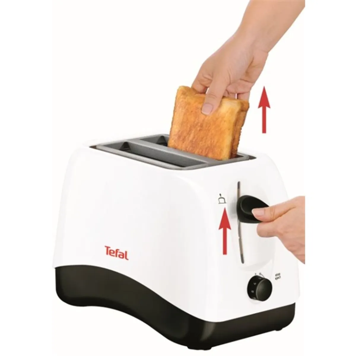 TEFAL TT130130 Delfini 2 fehér 2 szeletes 850 W 7 pirítási szint automatikus középre helyezés kiolvasztás morzsatálca #2