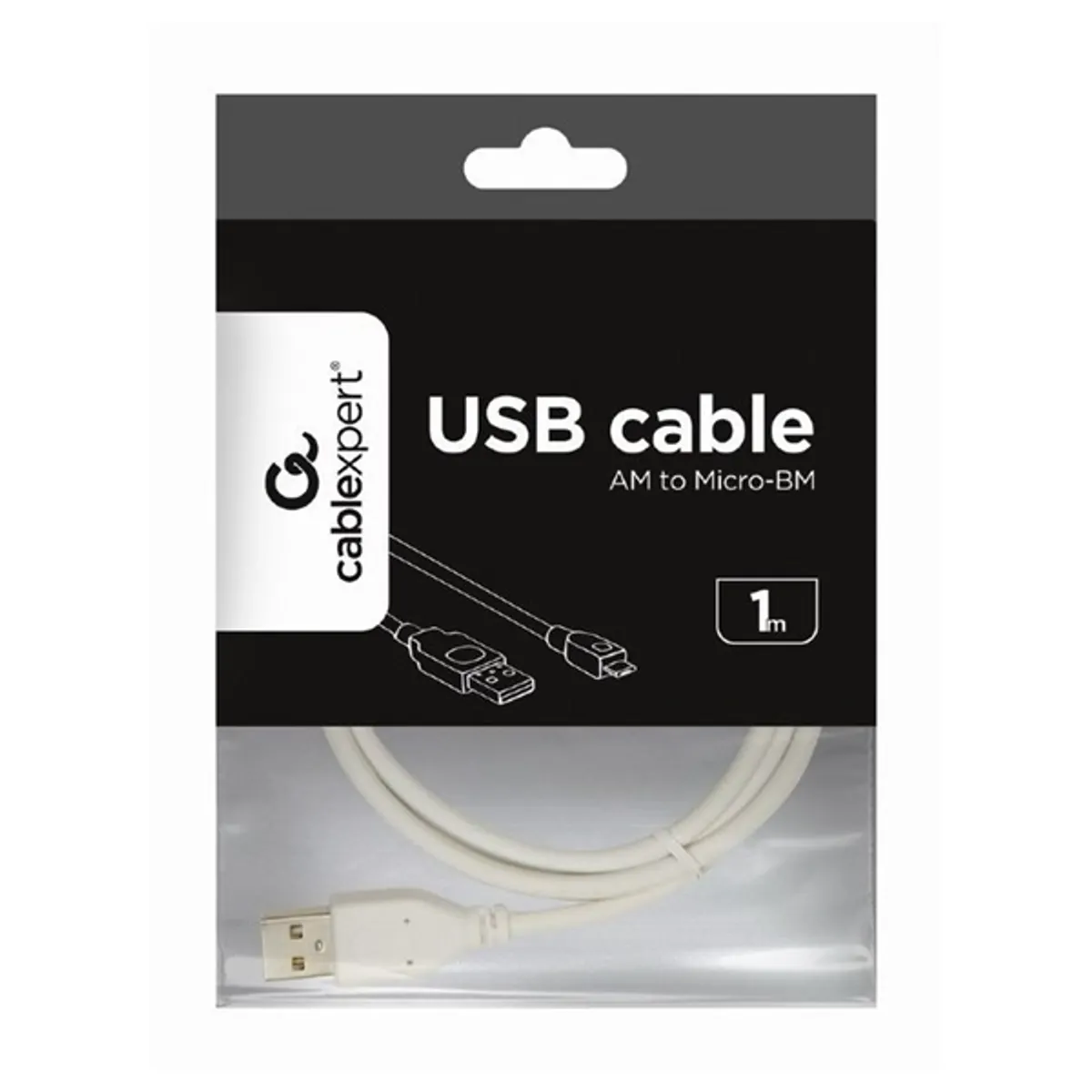 Gembird CCP-MUSB2-AMBM-1M USB-A Micro-B kábel Fekete 100 cm Adatkábel USB 2.0 #3