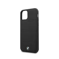 BMW BMHCN65PELBK vízszintesen csíkozott kemény tok fekete iPhone 11 Pro Max 6,5" #2