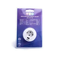 TOO GPS-200-1W süllyesztett elosztó fehér 1x SCHUKO USB-A 5V 2.4A 1,8 m IP20 #4