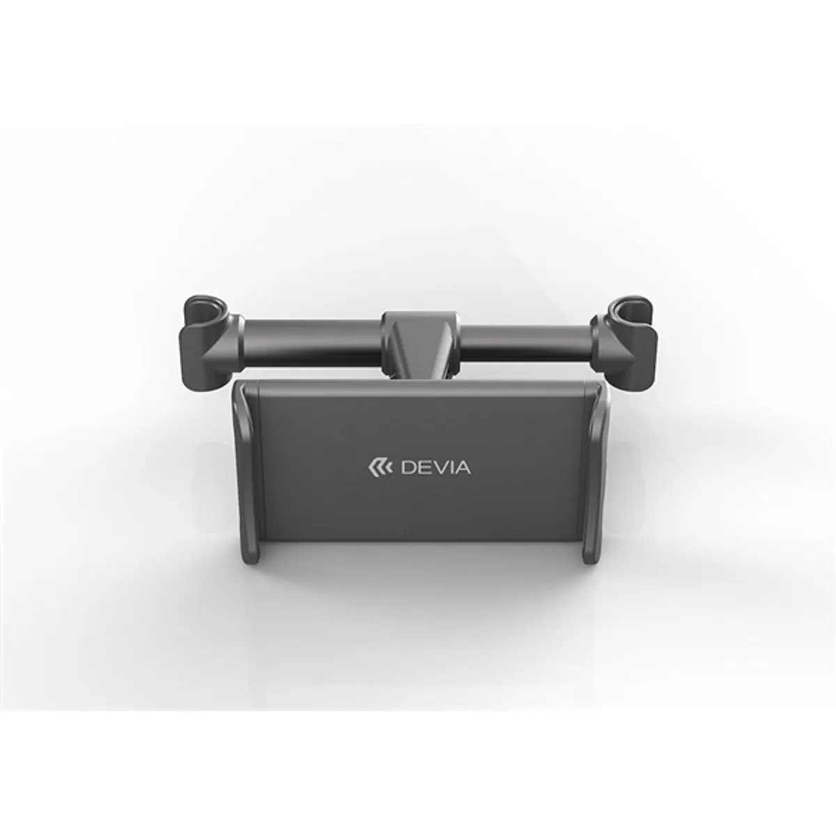 Devia ST387319 fejtámlára szerelhető autós tartó 360°-os forgatás, alumínium, szilikon és ABS, 5-12" készülékekkel használható, tablet és okostelefon kompatibilis #2